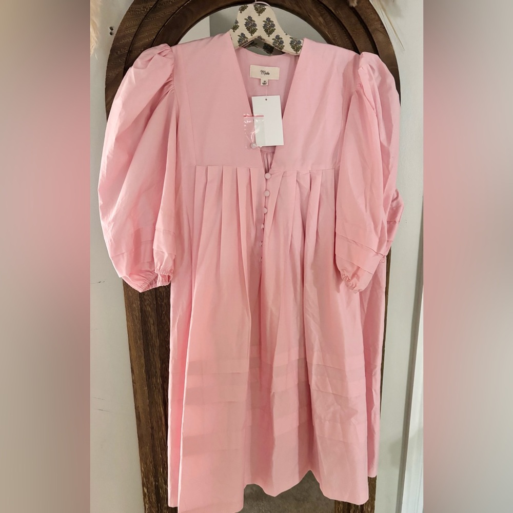 Elegant Pink Mini Dress